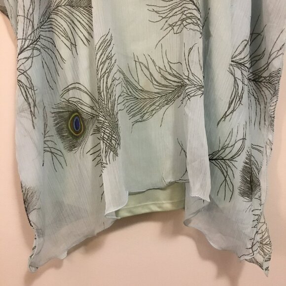 Cactus Peacock Art Deco Inspired Beach Cover - Picture 4 of 16